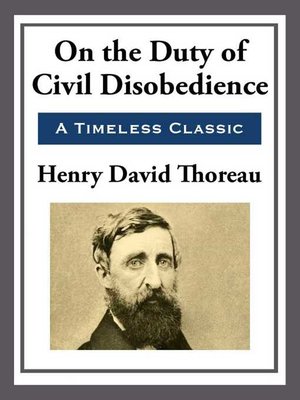 cover image of On the Duty of Civil Disobedience